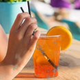 thumbnail image 4 of 600 Pcs Plastic Straws, Black Reusable Straws For Drinks From Bar Party Home, 22 Cm (calibre 6 Mm) Abr-good, 4 of 5