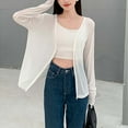 thumbnail image 4 of Women's Lightweight V Neck Button Down Cardigan Sweater For Casual Outfit With Long Sleeves Sun Protection Clothing Women Womens Long Sleeve Tops, 4 of 6