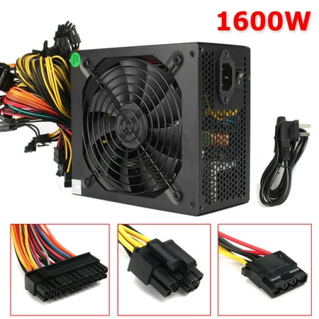 1600W 6 GPU Graphics Card Mining Power Supply For Eth Rig Ethereum Coin