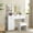 White, variant on Sunvasagoo LED Makeup Vanity Desk Set, Lighted Mirror, Charging Station&Stool, Storage Cabinet, Black