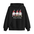 thumbnail image 6 of Piuwrlz Kids Sweatsuits Sets 2pcs Girls Jogger Set Pocket Christmas Round Neck Sweats and Sweatpants Black Size 9 Years, 6 of 9