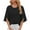 Black, variant on TKLPEHG Short Sleeve Blouses For Women Crew Neck Pleated Elegant Shirts Loose Comfy Fashion Summer Solid Color Graphic Tee Casual Outfits (Black,XXL)