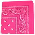 thumbnail image 1 of Lot de 36 Bandanas en Coton Daily Basic 22 x 22 à Imprimé Cachemire (Rose Néon), 1 of 2