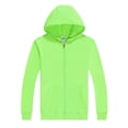 thumbnail image 1 of WEAIXIMIUNG Maternity Shirts Summer Cute Solid Color Pure Lined Hoodie with Zipper Pullover Sweatshirt, 1 of 4