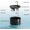 Black Ceramic Cat Fountain, variant on Ceramic  Water Fountain - 2.1L/71oz - -Ceramic  & Pure Copper Water Spout - Non- - Automatic Pet Drinking Fountain Indoor with Ultra-Quiet Pump, and 3 count Filter & Sponge (Black)