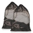 thumbnail image 1 of Paquete de 2 bolsas de malla para ropa sucia PEASUG, 58 x 86 cm, muy resistentes, negras, 1 of 7