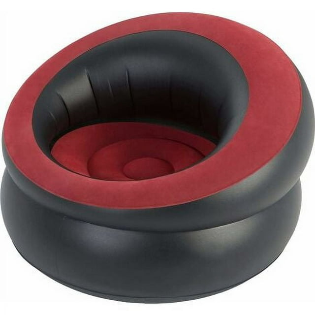 Sillón inflable flocado simple para juegos, sofá, asiento, sillón para acampar y relajarse - BDD