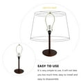 thumbnail image 4 of 2Pcs Lamp Shade Holder Heavy Duty Lamp Shade Bracket Lamp Shade Harp with Finial Lamp Shade Fitter Adapter for Table Lamp, 4 of 7