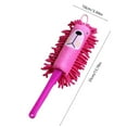 thumbnail image 3 of Hometravel Cute Cartoon Chenille Duster, Soft Feather Cleaning Brush for Dusting Shelves, Cars, Home Surfaces, Washable Reusable Duster with Long Handle, Colorful, 3 of 6