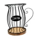 thumbnail image 3 of Cesta organizadora para portafiltros de café con base de madera. Portacápsulas de café. Negro, 3 of 9