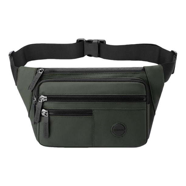 Mens Sling Bolsas Deportes Bolso de Cintura, Hombres Bolso de Hombro, Multi-Capa Bolso de Pecho, Correr Bolso de Cintura