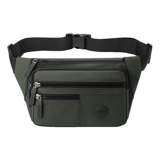 SDNall Multi Layer Chest Pack for Men, Waterproof Shoulder Sling Bag for Travel, Adjustable Running Belt with Chest Strap, Lightweight Crossbody for Commuting