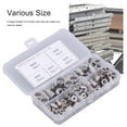 thumbnail image 4 of Kit d'Assortiment d'Écrous à Rivet à Tête Plate 100Pcs Fixation Portable 5 Types pour Véhicule, 4 of 8