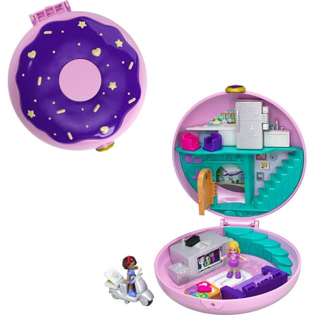 Polly Pocket Big Pocket World Donut Sleepover Pajama Party Compact