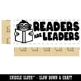 thumbnail image 2 of Readers are Leaders Sloth Teacher Student School Self-Inking Rubber Stamp Ink Stamper - Blue Ink - Large 2-3/4 Inch, 2 of 7