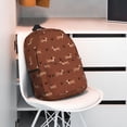 thumbnail image 3 of Easygdp Dachshund Dog Puppy Mochila Ligera de 15 Pulgadas para Estudiantes, Mochila Cómoda para la Escuela y Viajes, Correas Ajustables, 3 of 6