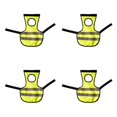 thumbnail image 1 of Chaleco Reflectante para Mascotas de 4 Piezas, Silla de para Aves de Corral para de Pollo, Color Brillante Amarillo Salvador Dali 4 piezas de silla de montar de pollo rosa, 1 of 10
