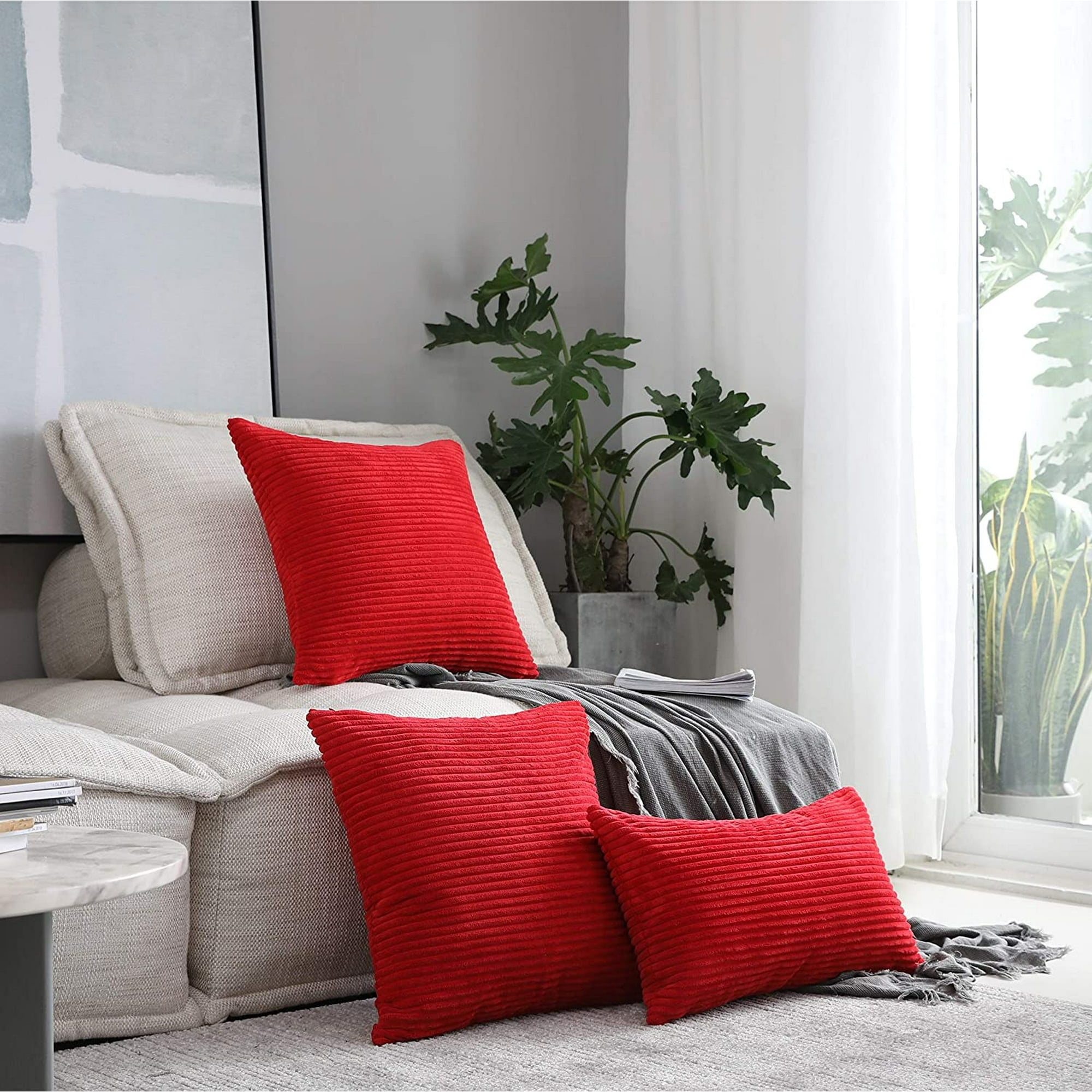 Throw pillows for red couch sale