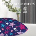 thumbnail image 3 of Navy Blue 4th of July Throw Pillow Covers 18X18 Inches Set of 2 Patriotic American Colorful Stars Pillow Cases Independence Day Pillow Cover Home Decor for Memorial Day Room Bed Couch Porch, 3 of 6