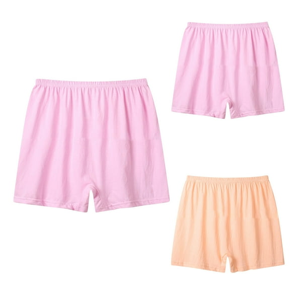 Ashirexll Womens Cotton Underwear, Ladies Underwear Panties, Womens Plus Size Solid Color Loose Comfortable Boyshorts