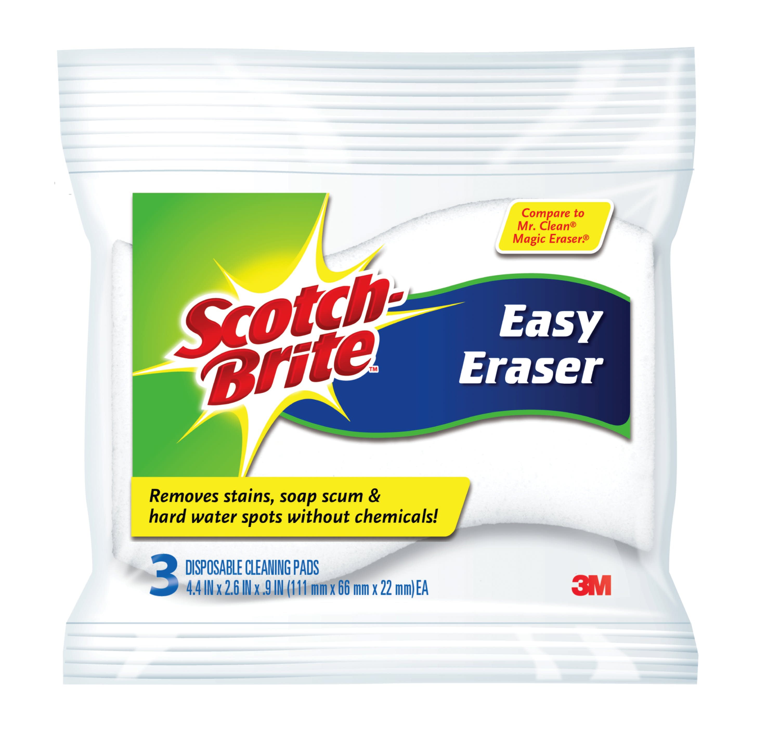 ScotchBrite Easy Eraser, 3 Disposable Pads