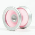 thumbnail image 2 of C3yoyodesign SHFX Speedaholic FX Yo-Yo - Finger Spin Extreme - Hybrid YoYo (Translucent Pink with Matte Silver Rings), 2 of 4