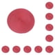 thumbnail image 1 of Manteles individuales redondos Bewildely 10Conjunto color rojo oscuro, 1 of 6