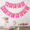 thumbnail image 2 of Letjolt Pancarta De Feliz Cumpleaños Letreros De Fiesta De Roseo Puro Banderines Con Brillo Dorado Suministros Divertidos Para Decoraciones De Fiesta De Cumpleaños De Niñas 13 Piezas, 2 of 5