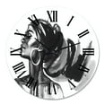 thumbnail image 2 of Designart 'Monochrome Portrait Of African American Woman Iv' Modern Wall Clock, 2 of 5