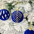 thumbnail image 4 of 30 Pcs 2.4 Inches Velvet Christmas Ball Ornaments, Assorted Styles Flocked Xmas Plastic Ball Small Shatterproof Decorative Hanging Ornament for Family Holiday Party Xmas Tree Hanging Decor, 4 of 9