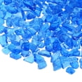 thumbnail image 1 of Uxcell Alta Brillantez Vidrio de Fuego Grava Piedra, Piezas de Vidrio Roto para Manualidades 6-9mm, 900g/1.98 Libras [Azul Marino], 1 of 7