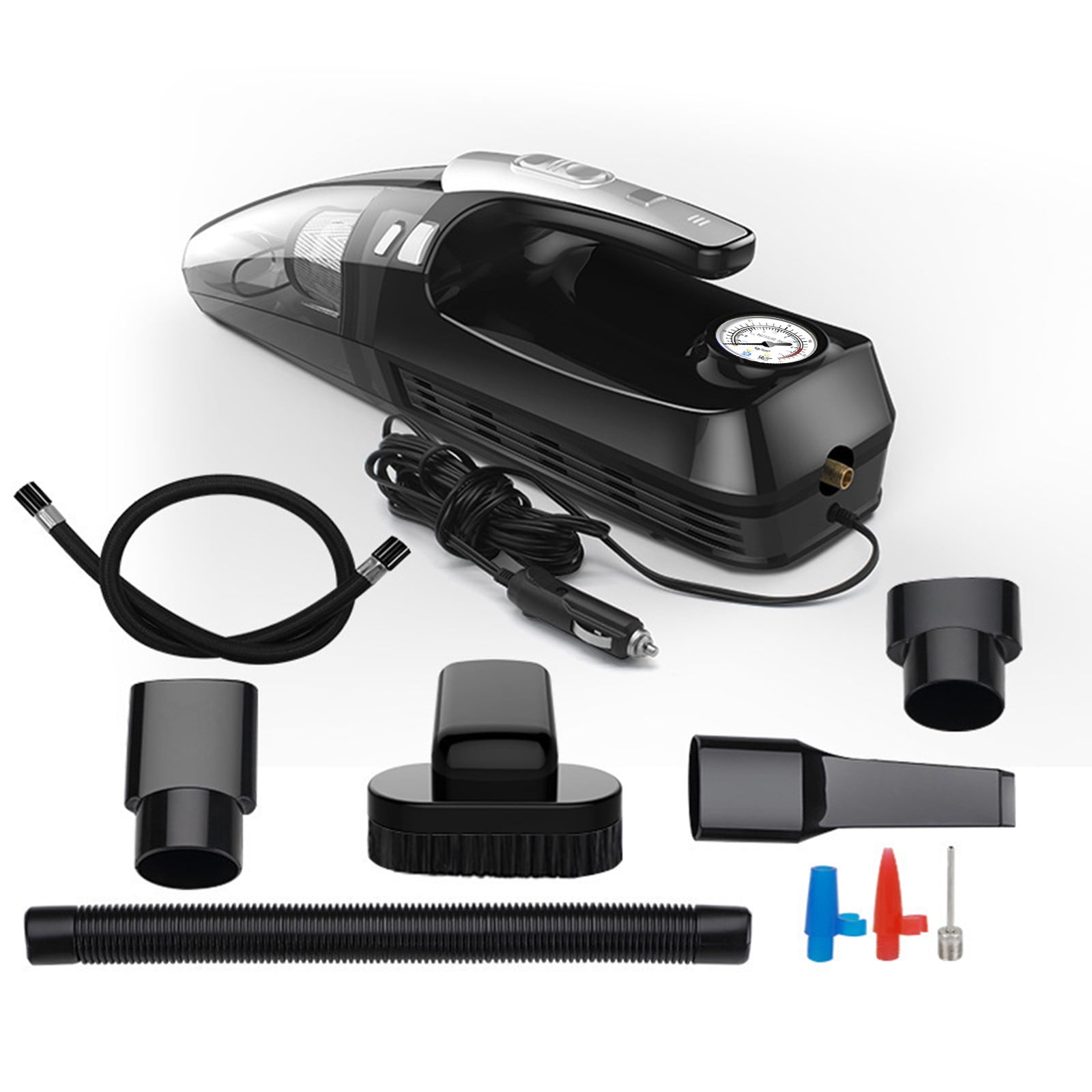 Car Vacuum Handheld Cleaner,Tire Inflator for Car,12V Auto Shut Off Compressor with Led Light,4 In 1 Portable Vacuum Cleaner with Pump Save 50% off