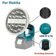 thumbnail image 6 of Portable flashlight LED Work Light For Makita/Milwaukee/Dewalt/Bosch/Black&Decker/Craftsman/Ryobi 14.4V 18V 20V Lithium Battery, 6 of 21