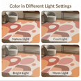 thumbnail image 7 of ODIKA 4'x6' Warm Earth Tones Mid-Century Abstract Washable Area Rug Organic Shapes with Retro Modern Flair Stain Resistant, Low Pile, Easy Care for Dorm Room, Small Living, 7 of 7