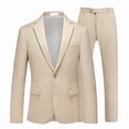 thumbnail image 5 of HBDesign Men's 2 Piece Seersucker Suit Set Lightweight Breathable Striped Blazer Pants for Business Casual Wedding Daily Wear Multiple Colors, 5 of 8