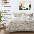 thumbnail image 3 of 3 Piece Pastoral Botanical Duvet Cover Set Full Size,Microfiber Comforter/Quilt Cover with Corner Ties and 2 Pillowcases,Vintage Mushroom Spring Summer Flowers All Season Bedding with Zipper Closure, 3 of 8