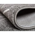 thumbnail image 4 of Unique Loom 3146496 3 ft. 3 in. x 5 ft. 3 in. Geometric Trellis Frieze Rectangular Rug, Dark Gray, 4 of 5
