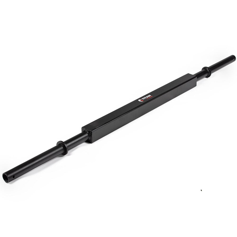 Titan Fitness Square Grip Stud Bar, 3" Fat Grip Strength Training, 46 LB Bar, Fits Olympic Sized Weight Plates, Perform Pulls, Deadlifts, Thick Bar Training and Muscle Endurance