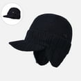 thumbnail image 2 of Winter Beanie with Brim and Ear Flaps for Men, 2026 Sherum Cozy Head Beanie, Outdoor Knitted hat with Lining for Warmth Caps for Men Women, 2 of 5