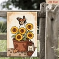 1pc Metal Wall Art, 8x12 Inches, Vintage Sunflowers with Monarch ...