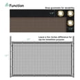 thumbnail image 6 of 5' x 51' Brown Privacy Fence Screen Heavy Duty Windscreen Mesh Fencing Shade Fabric with Brass Grommets for Outdoor Fence Garden Patio Swimming Pool, 6 of 8