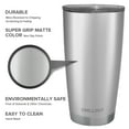 thumbnail image 3 of Stainless Steel Tumbler with Lid and Straw - Stainless Steel by Chillout Life for Unisex - 20 oz Tumbler, 3 of 10