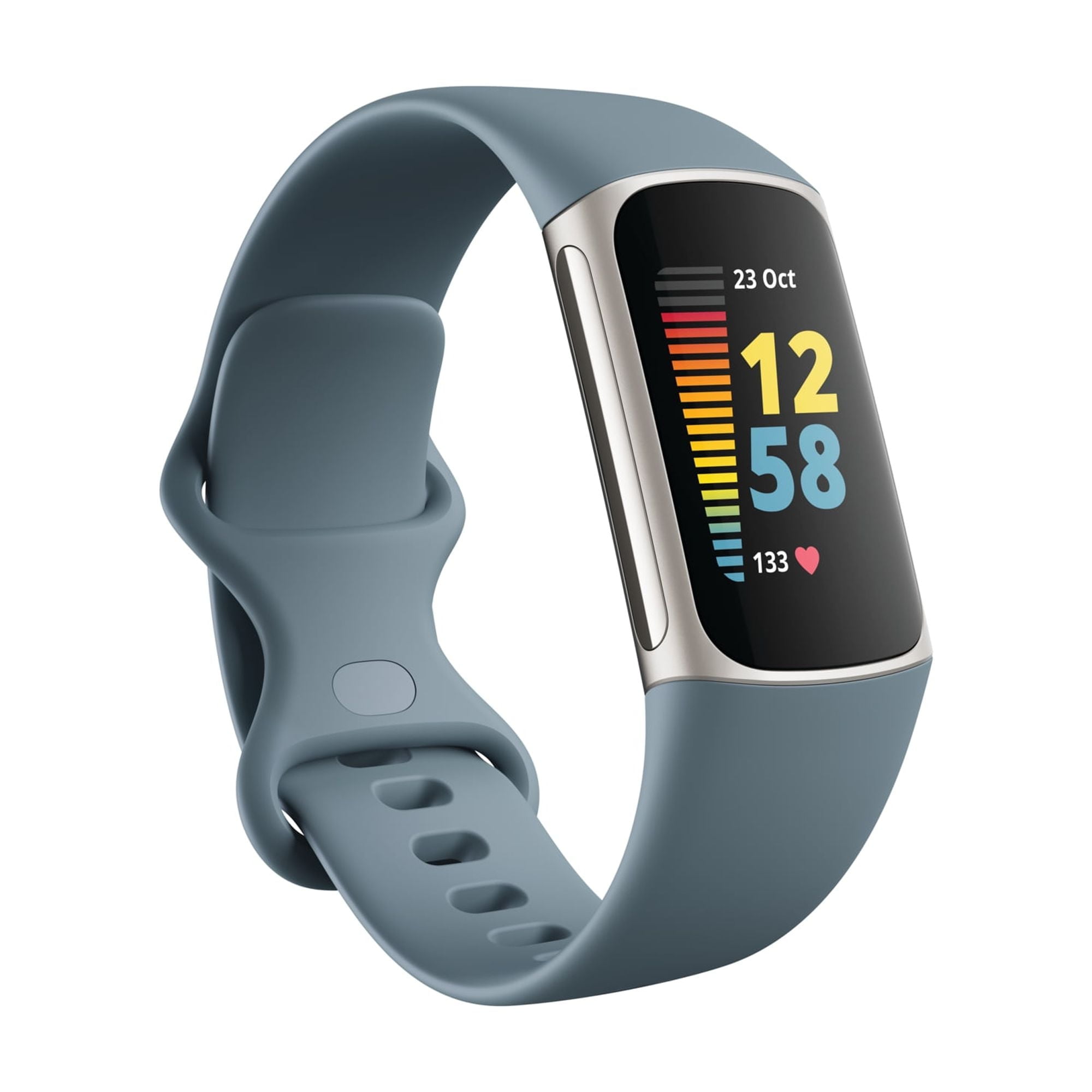 Restored Fitbit Charge 5 Fitness and Activity Tracker (WiFi) Platinum (Refurbished)