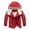 Red, variant on Boys Thick Fleece Lined Hooded Mid-Length Padded Jacket, Windproof Warm Outerwear for Winter Medium Big Boys Loose Casual Daily Coat Orange 3-4 Years