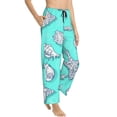 thumbnail image 2 of Sigee Seashell And Starfish Print Women's Soft Pajama Pants - Breathable and Comfortable Lounge Sleep Bottoms with Elastic Waistband and Pockets-XX-Large, 2 of 9