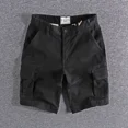 thumbnail image 5 of Pantalones cortos cargo para hombre, color caqui, con bolsillos, ropa para hombre, moda Y2k 2024, ropa de calle de algodón, nueva en ancho, 5 of 5