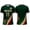 Army Green, variant on HaCpiu Men's Mexico Jersey Soccer Jersey, Summer Casual Crewneck Football Supporter Top, Tribal Heritage Graphic Tournament Activewear Blouse, Soccer Cup Tee for Fans, Black M