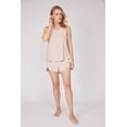 thumbnail image 4 of Women's Extra-Large Pink 2 Piece Bamboo Rayon Tank & Short Pajama Set, 4 of 6