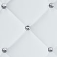 thumbnail image 5 of Baxton Studio Stacey Modern and Contemporary White Faux Leather Upholstered Ottoman, 5 of 7