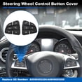 thumbnail image 3 of Botones del Volante Unique Bargains para Mercedes-Benz C250 C300 C350 C-Class (W205) 2016-2018 para la Cubierta del Botón del Volante de la Clase GLC Reemplaza No. A0999050200/A0999050300, 3 of 7